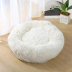 40-90cm Round Pet Bed Super Soft Plush Winter Warm Sleeping