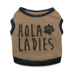 Funny Summer Small Pet Shirts Cool Breathable Dog Outfit Soft Shirt