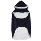 Dog Raincoat Waterproof Hoodie Jacket with Reflective Stripe Outdoor Dogs