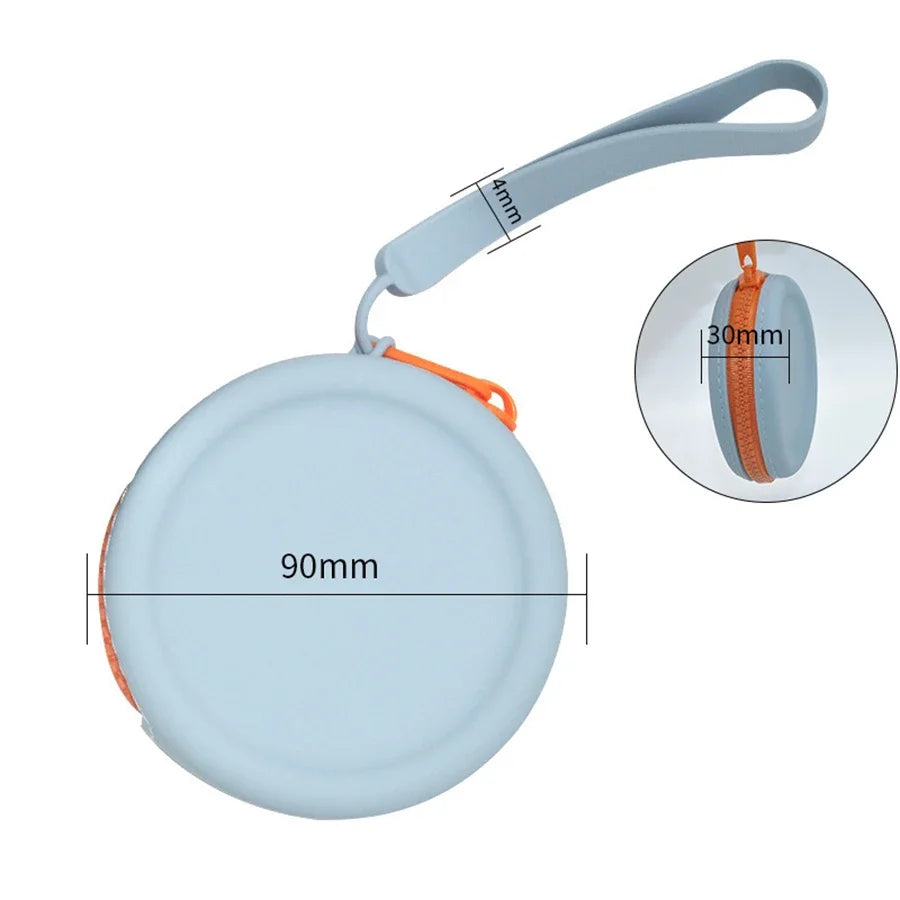 Dog Treat Training Portable Silicone Food Pouch with Lanyard and Hook for Walking