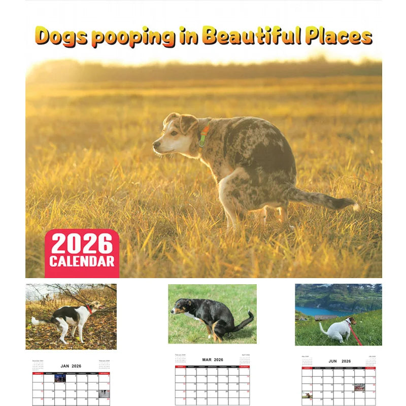 2026 Themed Dog Calendar Year