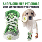 Teddy Bears Soft Sole Shoes Small Dog Breathable Set of 4 Summer Pet Shoes