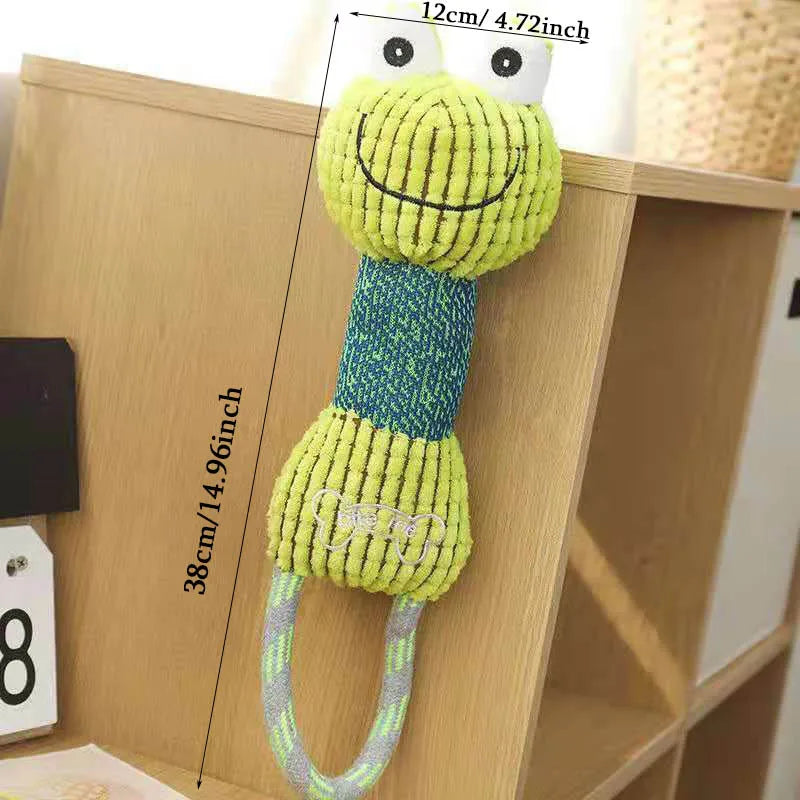 Animals Shape Squeaky Toy, Corduroy Dogs Pets Training Accessories