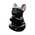 Sitting Figurine Dog Sculpture Yoga Meditation