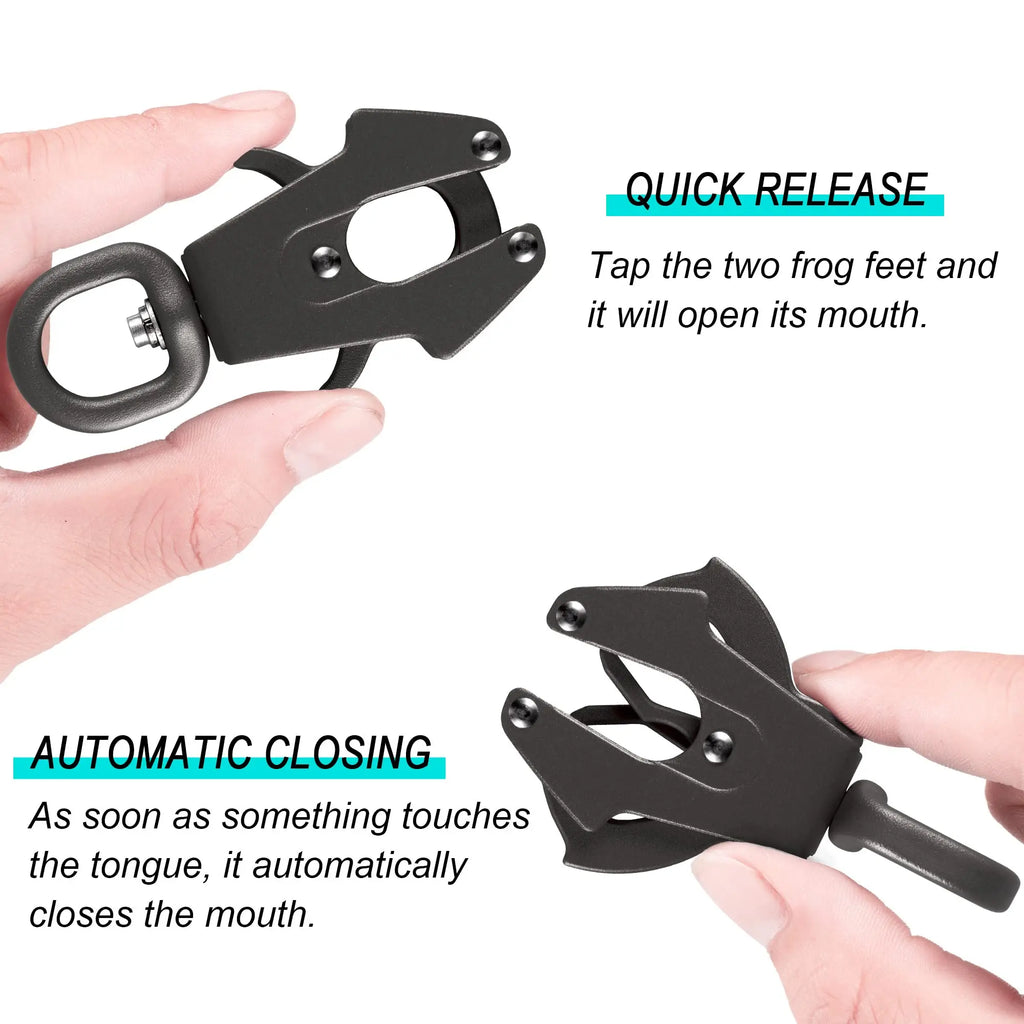 Heavy Duty Polyamide Dog Leash with Reflective Stripes - Tactical Frog Quick Release Clip, Locking Mechanism