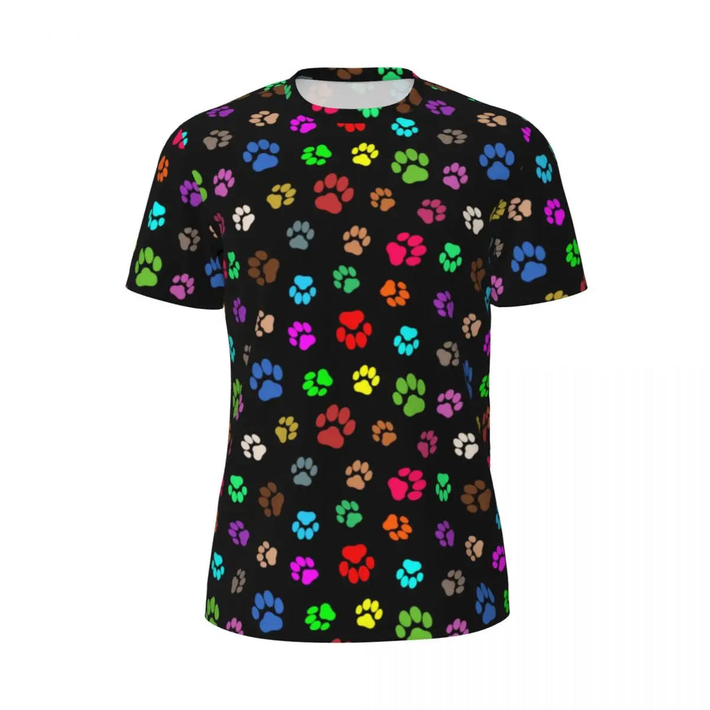 Cartoon Dog Running T Shirt Summer Funny Animal Print Design Tops