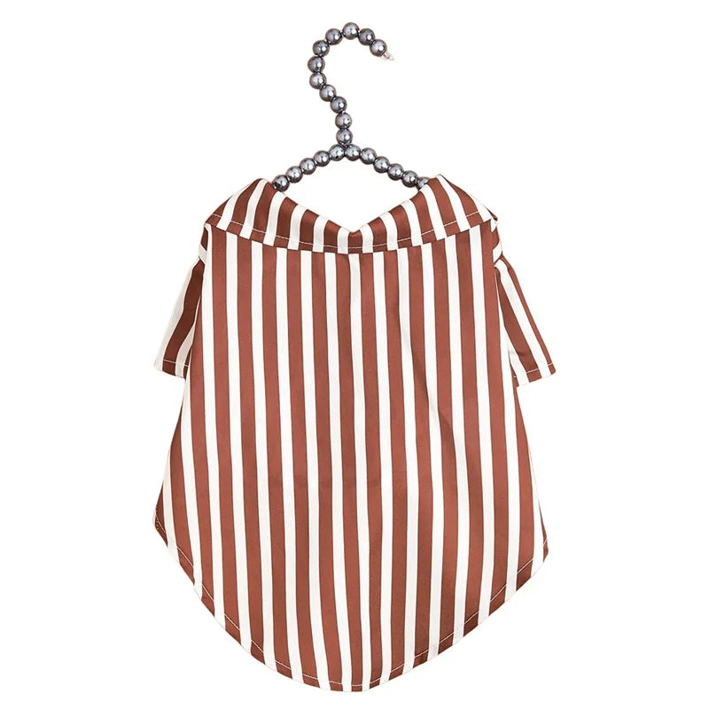 Classic Stripe Puppy Dog T Shirt Summer for Small Dogs Clothing Apparel