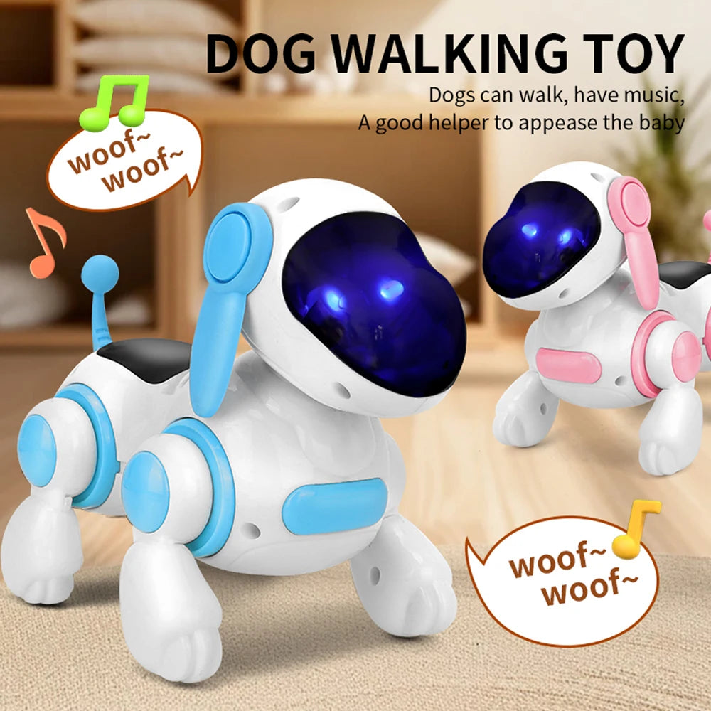 Robotic Simulated Walking, Light, Sound, Musical Dog.