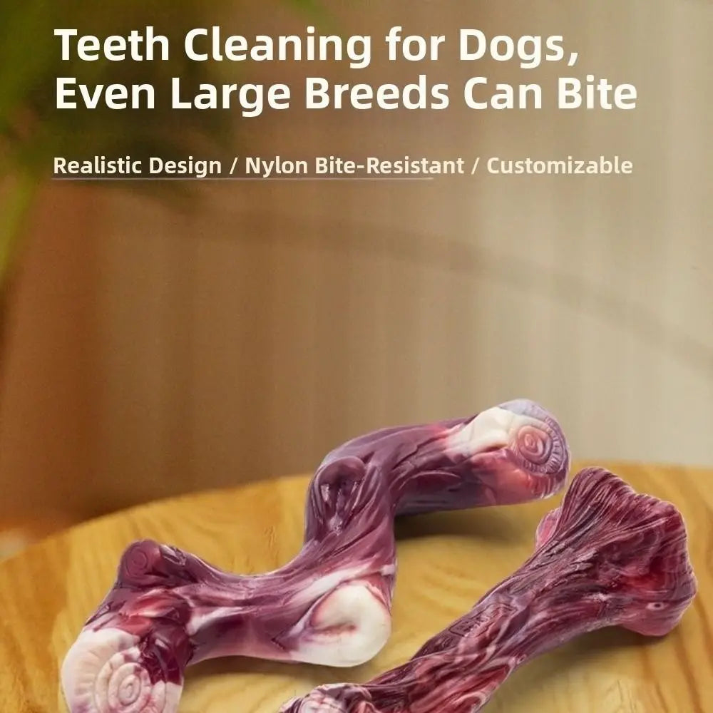 Simulation Bone Dog Chew Teeth Cleaning Interactive S-shaped Chew Toys Pet Supplies