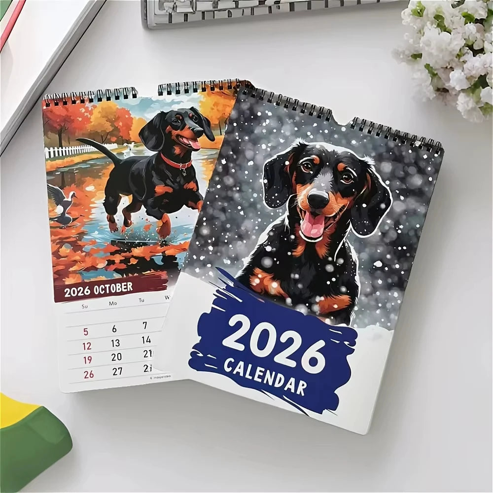 2026 Dachshund Calendar Funny Doggy Images