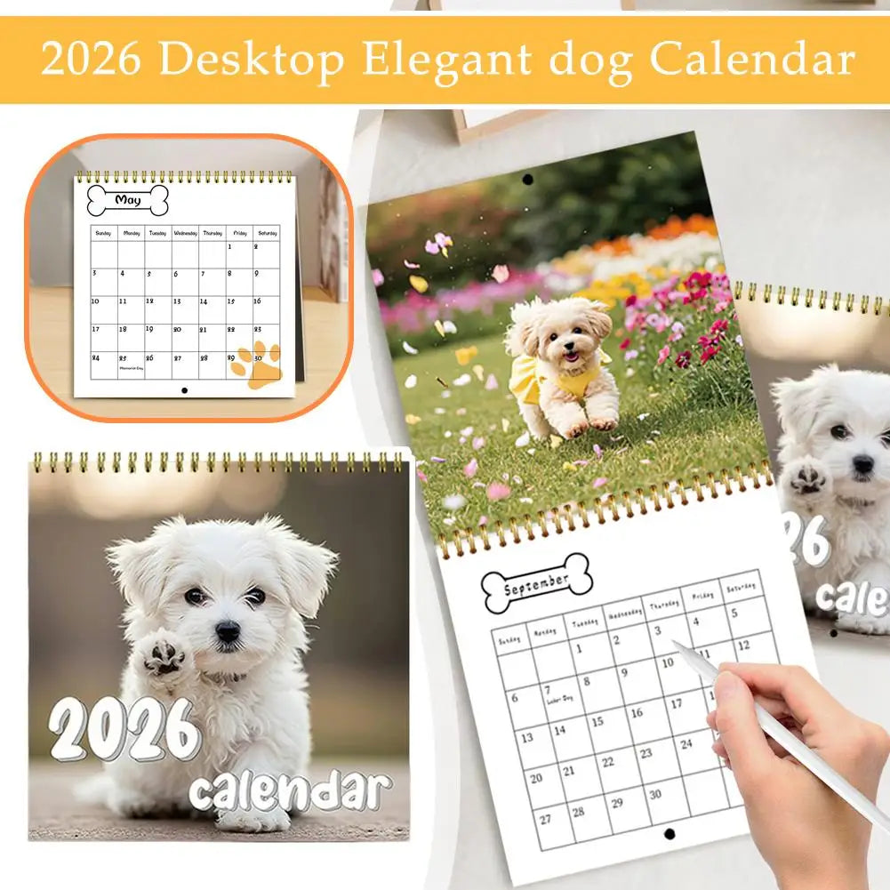 2026 New Dogs Calendar - Year Monthly Planner
