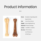 Beef Bacon Flavor Dog Chew Toy Bone Shape Teeth Cleaning Care