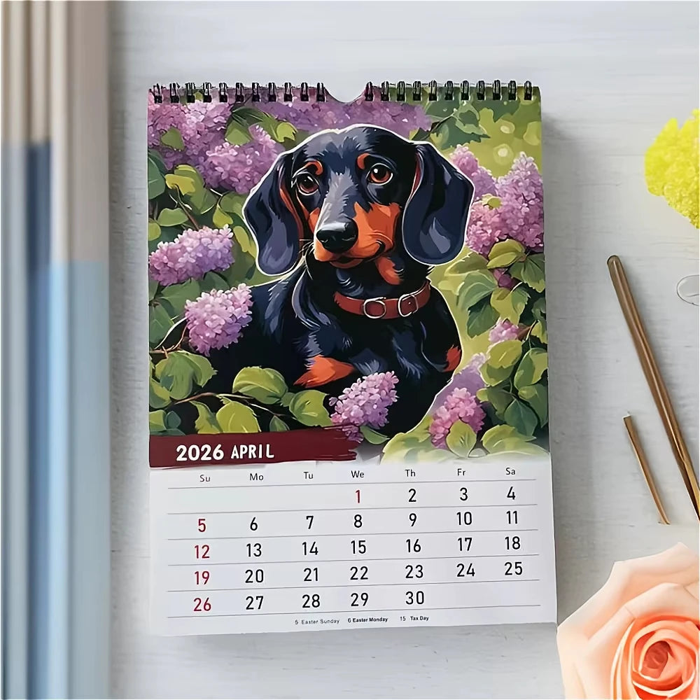 2026 Dachshund Calendar Funny Doggy Images