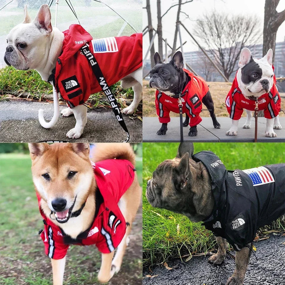 Raincoat Windbreaker Jacket Fashion Dog Clothes Dog FANS