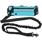 Hands Free Dog Leash Reflective Leash with Waist Bag Retractable Elastic Belt Rope for Running