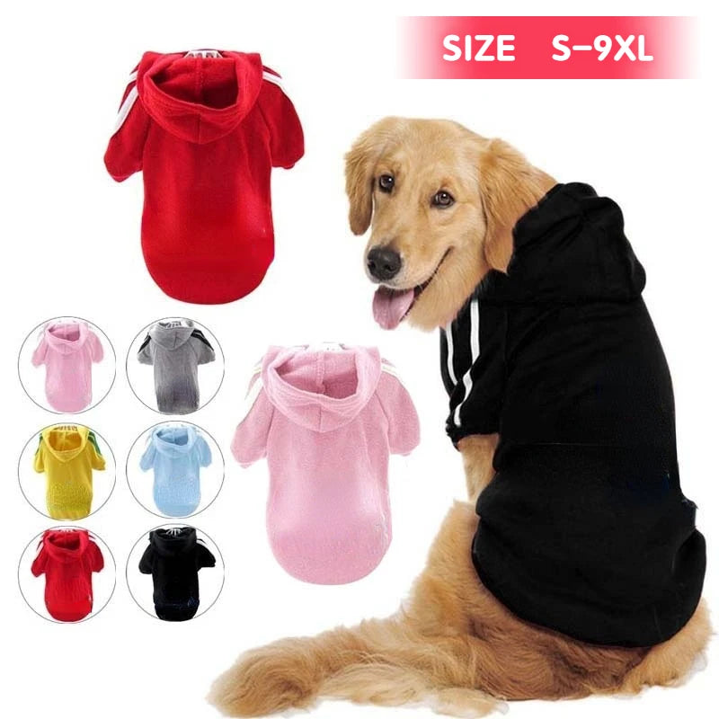 Sport Hoodies Sweatshirts Warm Clothing for Small Medium Large Dogs Outfits