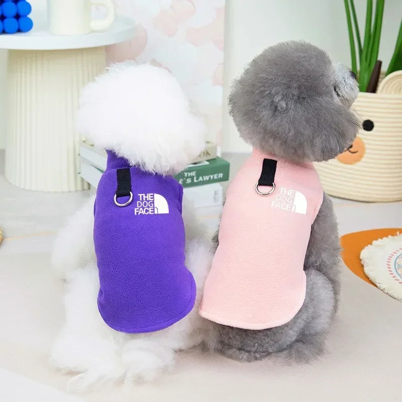 Clothes Autumn Winter Fleece Warm Sweater Vest For Small Dogs