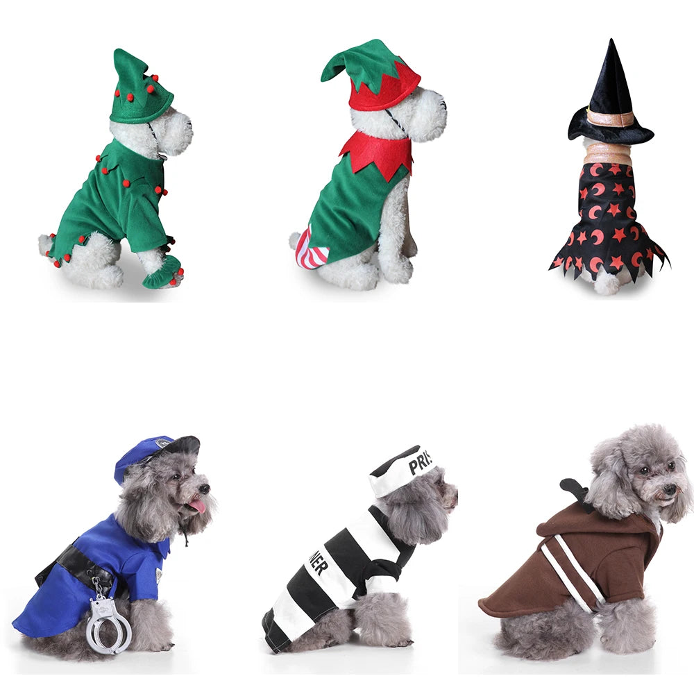 Dog Christmas, Halloween, Clown Chihuahua Costume