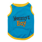 Summer Small Dog Vest Letter Print Pullover Soft Comfortable Sleeveless