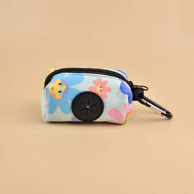 1pcs Colorful Design Dog Poo Bag Holder Dispenser Leash Attachment (Without Poo Bags & Leash)