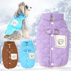 Windproof Winter Vest, Cozy Fleece for Outdoor Walk for small medium dogs
