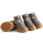 Dog Shoes Non-Slip Soles Thick Plush Protection Paw Climbing Pet Booties