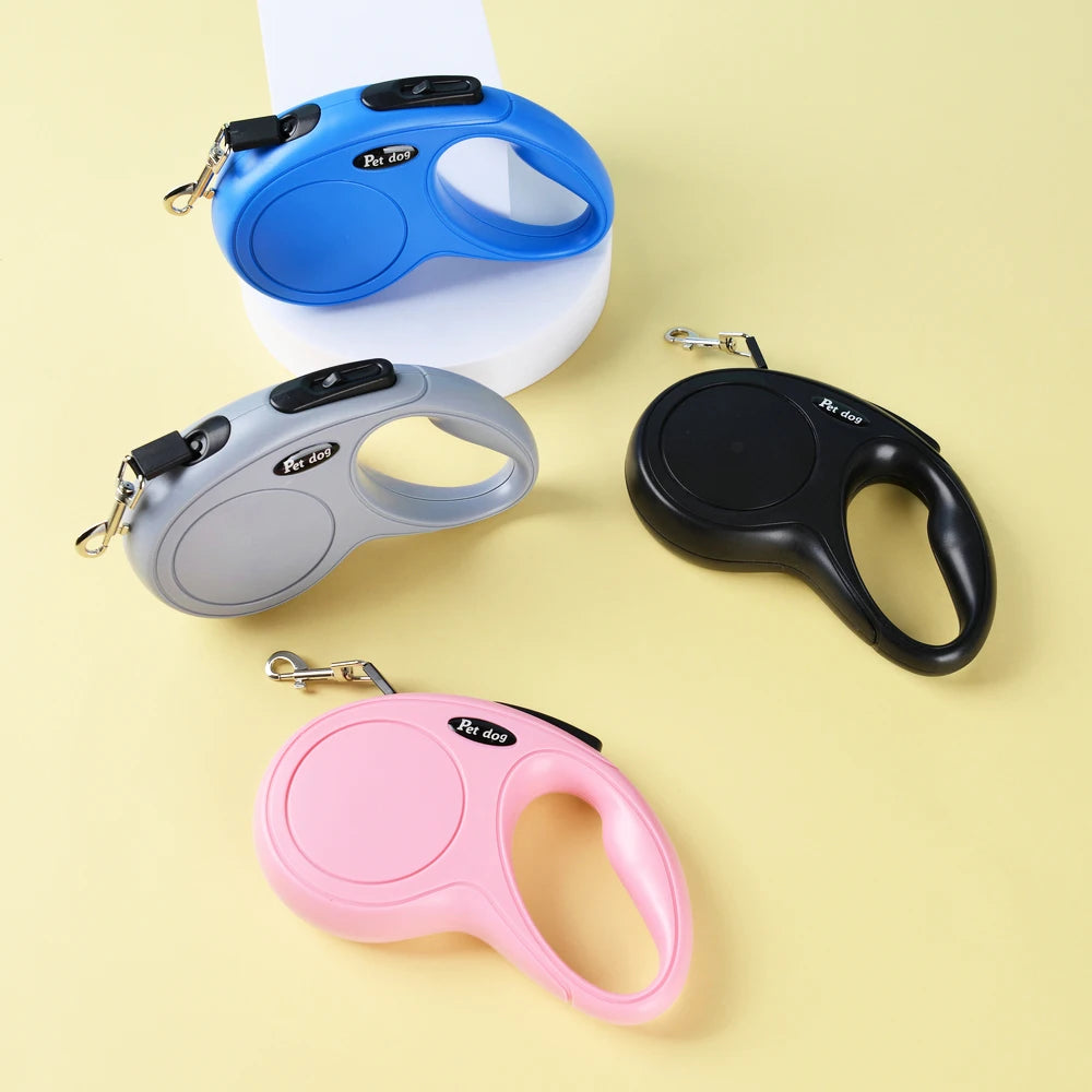 3M 5M Leash Outdoor Retractable Automatic Lead For Small Medium Dogs Strong Durable Nylon