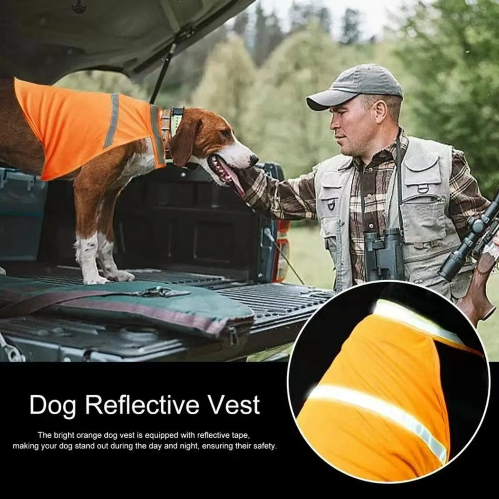 Reflective Dog Vest Night Safety Fluorescent Visibility Pet Coat Waterproof