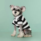 Polo Shirts Summer Striped Cotton Puppy Pullover