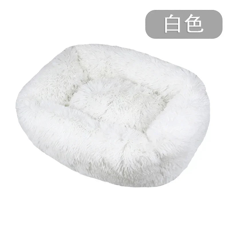 Cushion Soft Plush Bed for Dogs Winter Warm Sleeping Removable Mat
