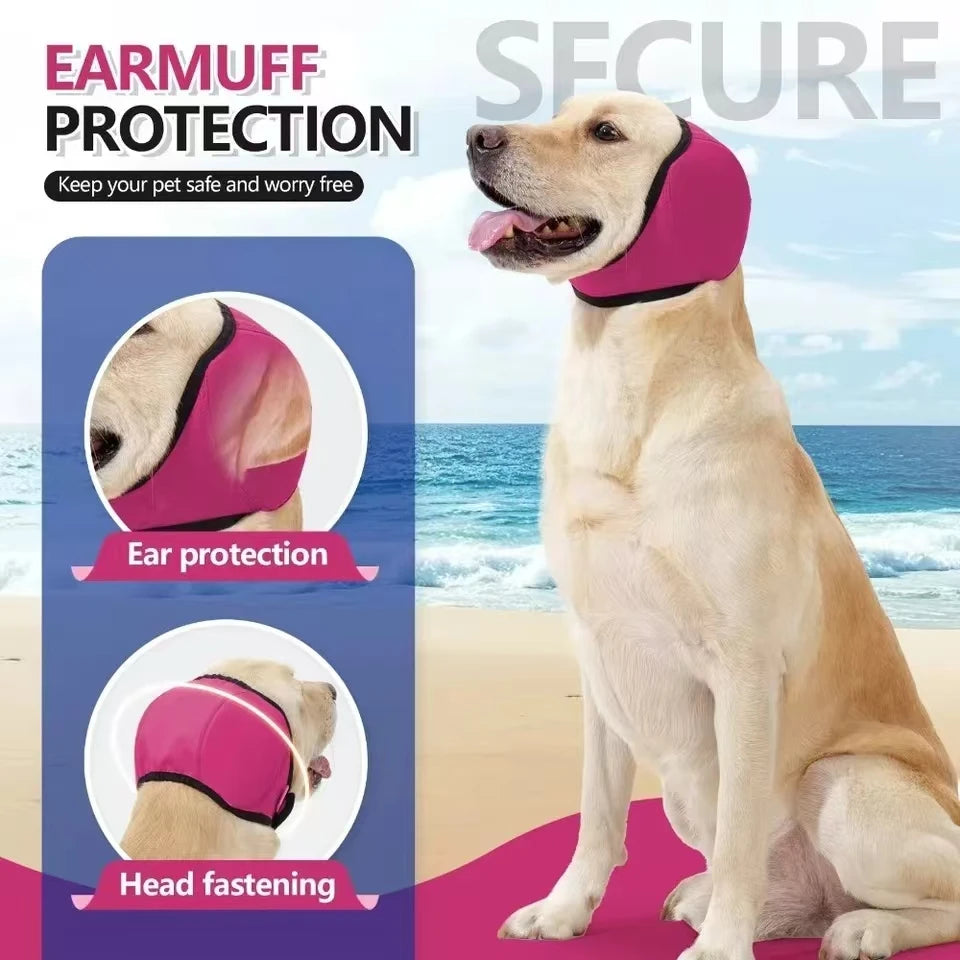 Pets Dog Earplug Hearing Protection Soothing Headcover Waterproof Ear Cover