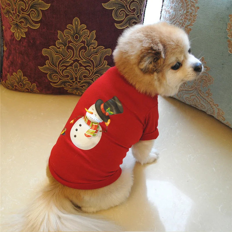 Small Christmas New Year Dogs Clothing