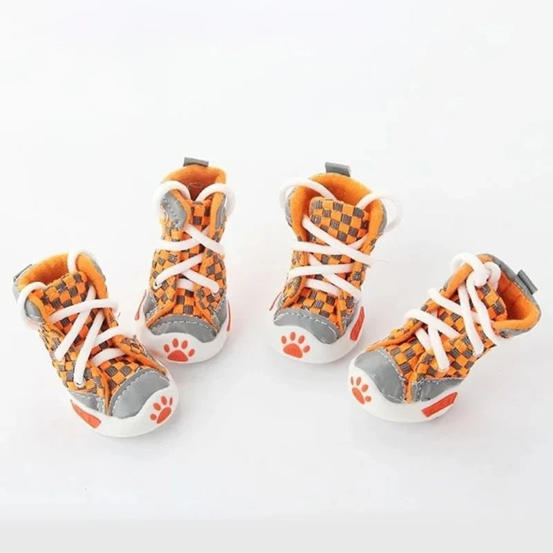 Teddy Bears Soft Sole Shoes Small Dog Breathable Set of 4 Summer Pet Shoes