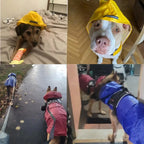 Raincoat Waterproof Hoodie Jacket Rain Pet Rainwear with Reflective Stripe