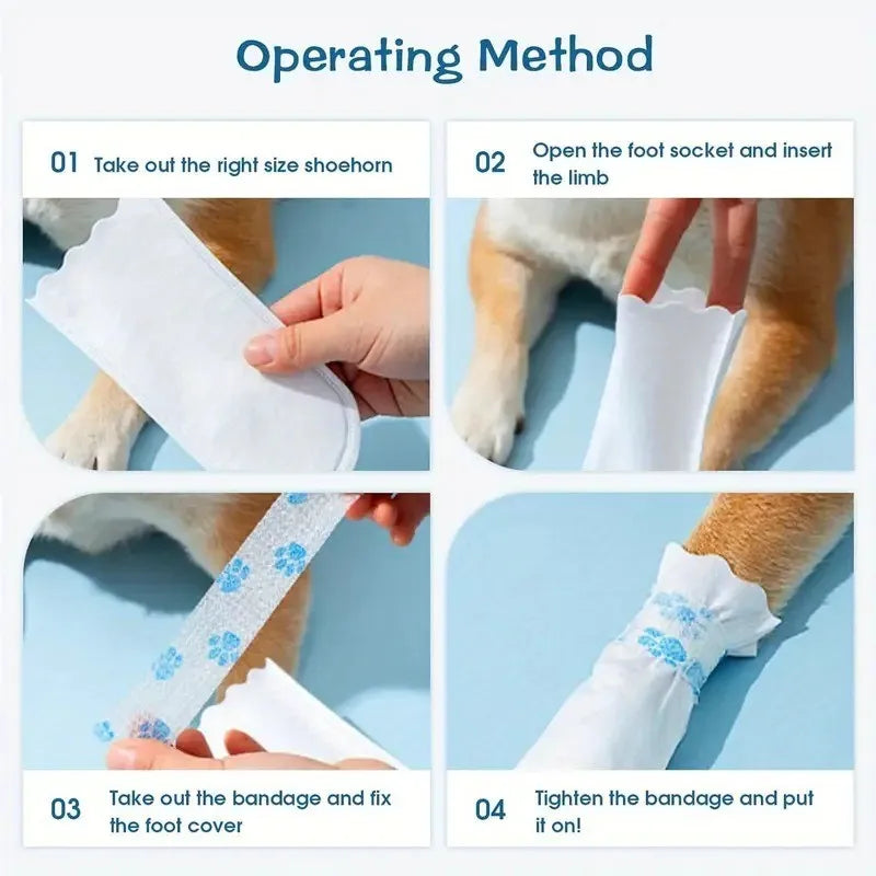 Dog Outdoor Disposable Foot Cover Wear Waterproof All Dogs Pet Shoes