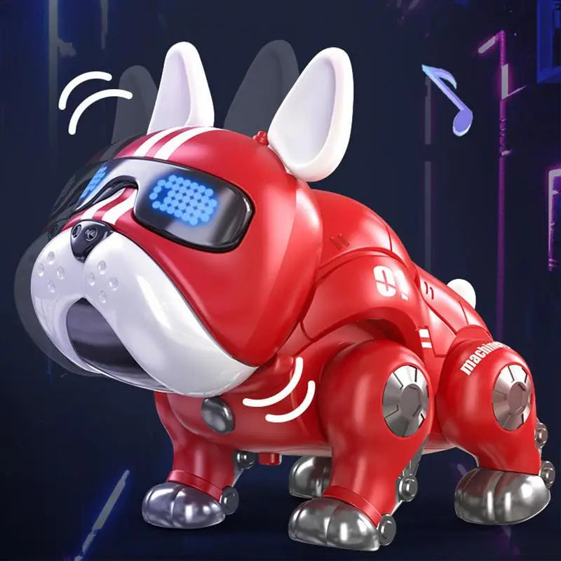Dance Music Bulldog Robot Intelligent Interactive Dog With Light