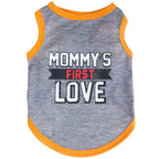 Red or Gray Dog Clothes for Small Dogs Mommy‘s First Love