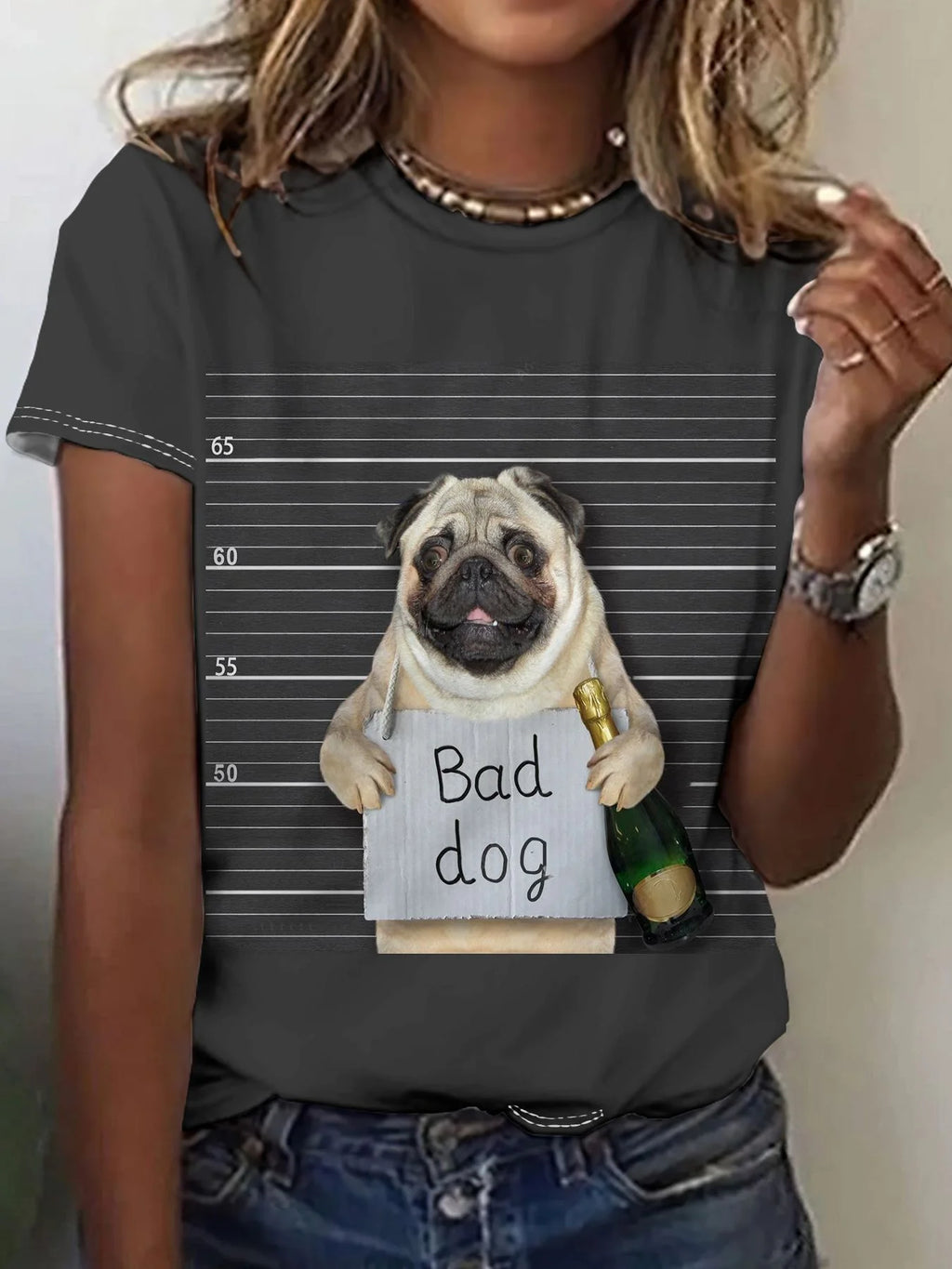 Funny Dog Pattern For Women Cute Animal 3d Printed T Shirts Summer Fashion