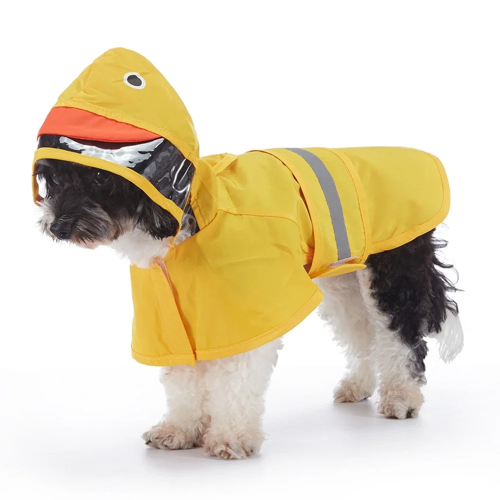 Cartoon Pattern Reflective Hoodie Outdoor Jacket Coat Harness Onesie Clothes