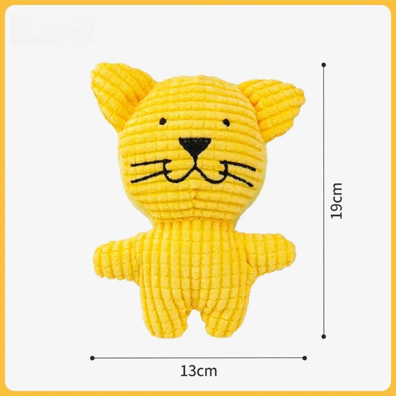 Plush Squeaky Chew Self-Entertaining Puppy Teething