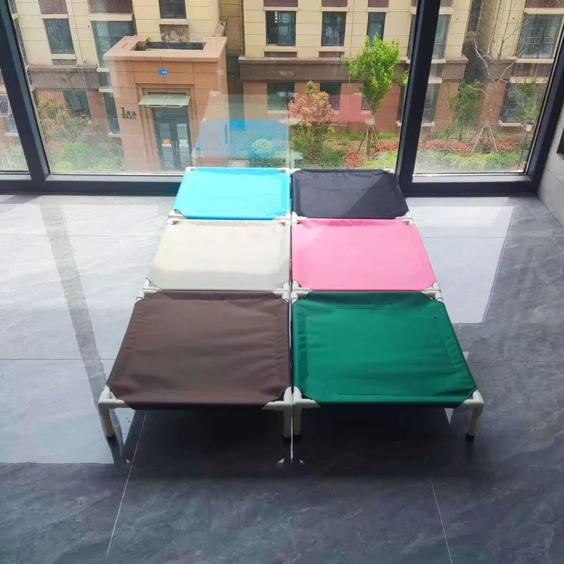 Pet Camping Bed Elevated for Dogs Folding Portable Removable Washable