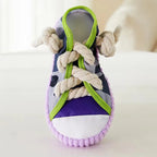 Dog Toy Shoes Cotton Rope Slippers Sound Making Built-in BB Airbag Round Ball Bell