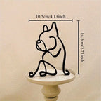 Metal Dog Art Iron Figurine Miniature