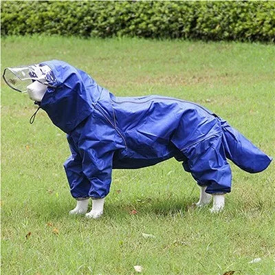Medium to large dog all inclusive raincoat.