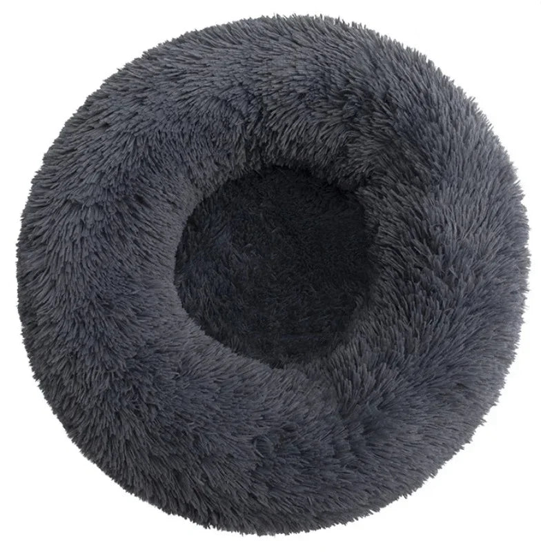 40-90cm Round Pet Bed Super Soft Plush for Small Medium Dog House