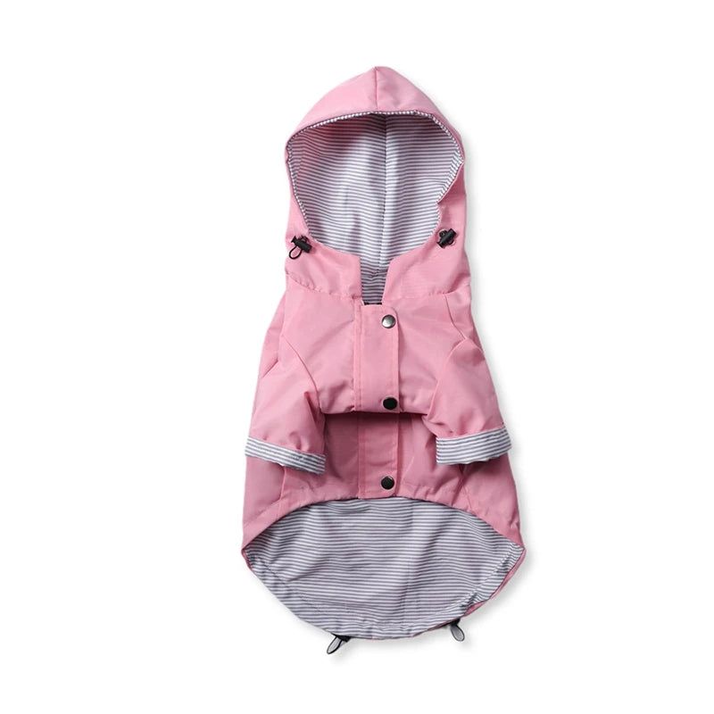 Dog Raincoat Pet Waterproof Jacket Bulldog Windbreaker Poodle Pug Bichon Puppy Coat Rainwear PU S-5XL High Quality Dog Raincoat