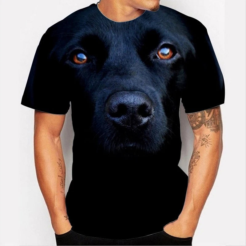 Funny Cute Dogs T-Shirts Animal 3D Print Streetwear Men Women Casual Fashion