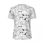 Cartoon Dog Running T Shirt Summer Funny Animal Print Design Tops