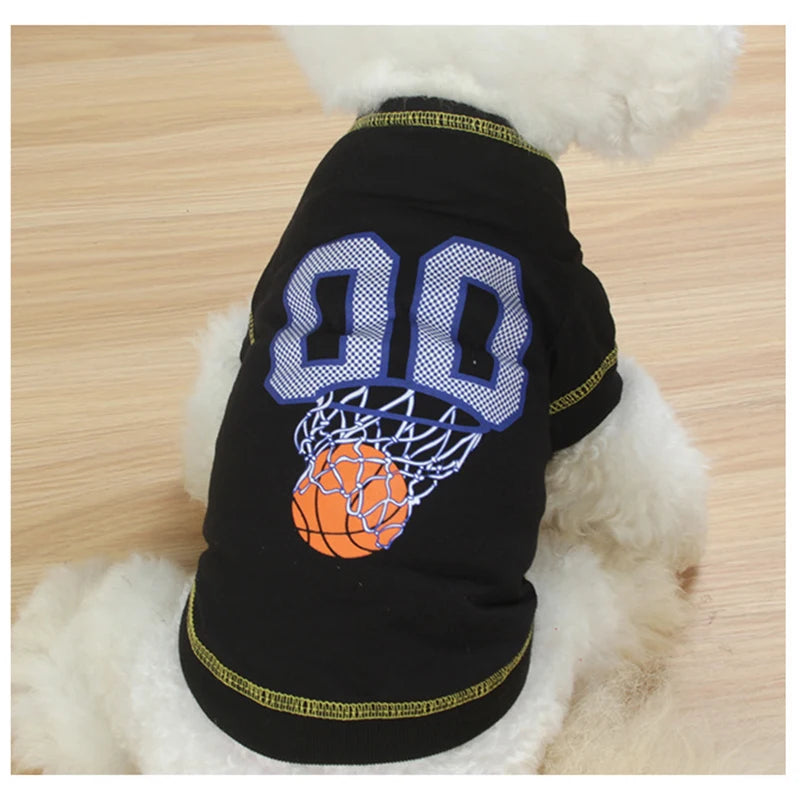 Baseball Jersey with Number for Small Dogs Spring Summer Shirts New Designer