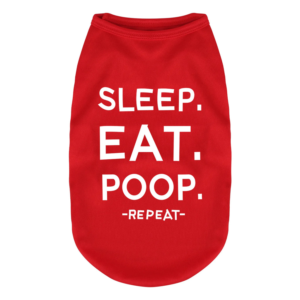Dog Shirts Letters Printed Vest for Small Dogs Pajamas Puppy Gift Pet Clothes